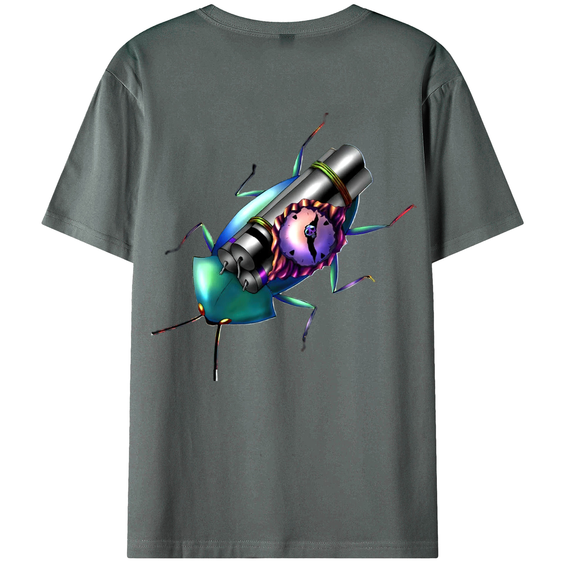 （画像用） 遊☆戯☆王 Yu-Gi-Oh! 綿100％ メンズ半袖Tシャツ（バックプリント） 通気性